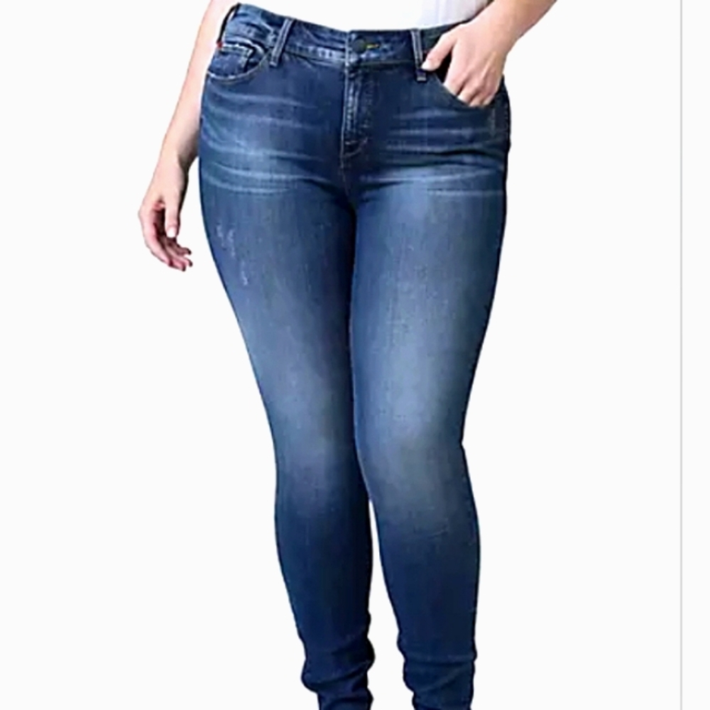 Maurices Plus Size Faded Blue Jeans